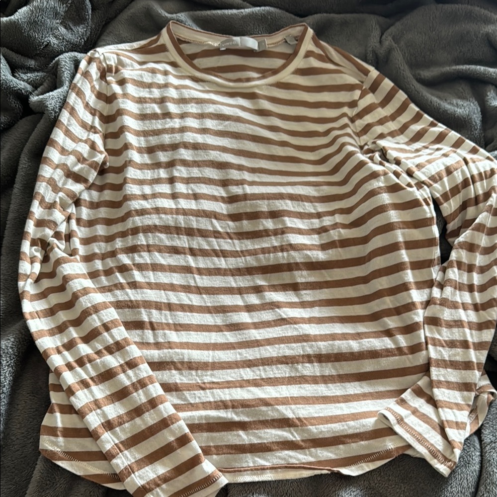 Vince Stripe Crew Neck Tee